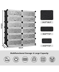 12 Cubic Portable Shoe Rack Shelf Cabinet Storage Closet Organizer