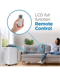 Black+Decker 10,000 Btu Sacc/Cec (14,000 Btu Ashrae) Portable Air Conditioner with Remote Control, White