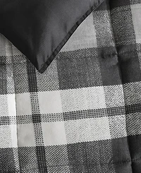Nautica Cross View Plaid Brushed Micro Suede 3 Piece Comforter Set