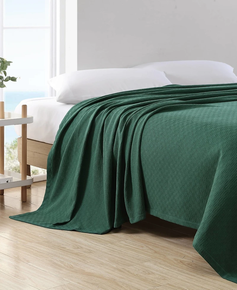 Nautica Ripple Cove Cotton Reversible Blanket, Twin