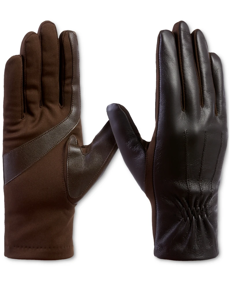 Isotoner Signature Women's Stretch Leather Touchscreen Gloves
