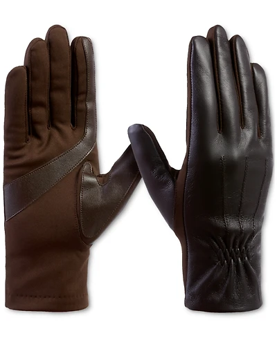 Isotoner Signature Women's Stretch Leather Touchscreen Gloves