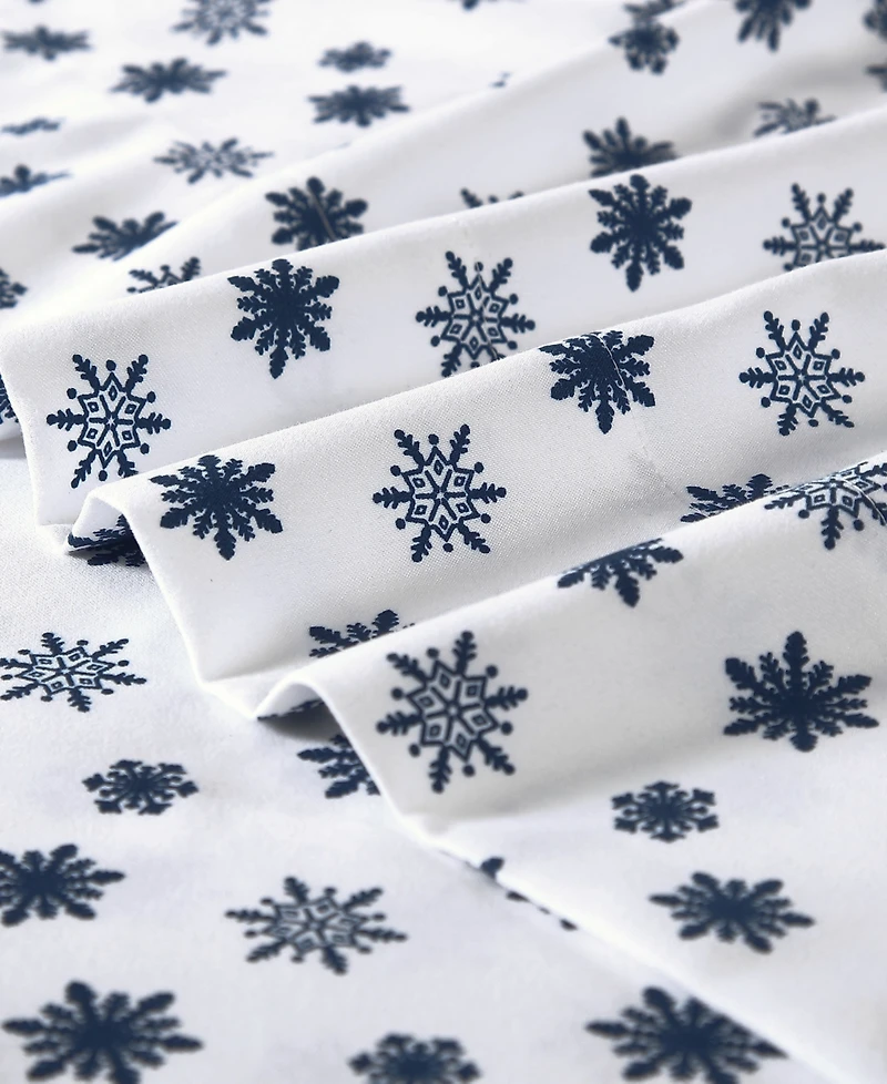 Nautica Printed Flannel 3-Pc. Sheet Set, Twin