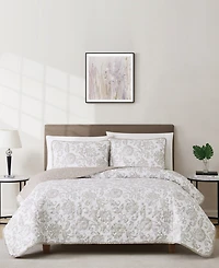 Cannon Sylvana Jacobean Floral 2-Piece Quilt Set, Twin/Twin Xl