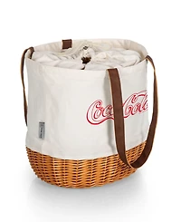 Coca-Cola Coronado Canvas and Willow Basket Tote