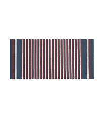 Nautica Polyvinyl Chloride Loop Utility Indoor or Outdoor Striped Mat