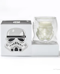 JoyJolt Star Wars Stormtrooper 3D Helmet Double Wall Drinking Glass 6.5 Oz