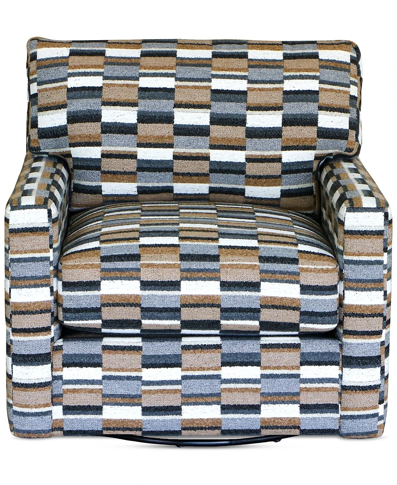 Marristin 35" Fabric Swivel Chair, Created for Macy's
