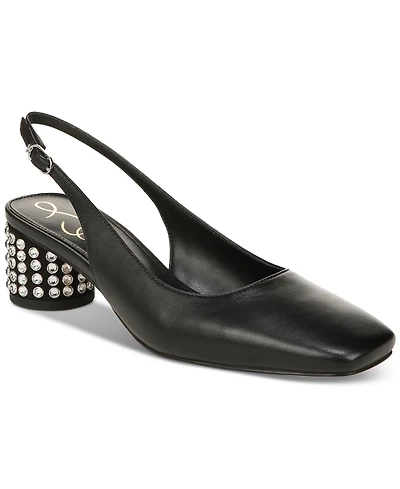 Sam Edelman Women's Terra Gem Slingback Snip-Toe Pumps