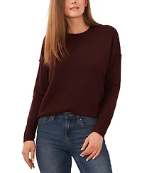 Vince Camuto Women's Cozy Crewneck Long-Sleeve Extend-Shoulder Sweater