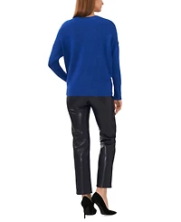 Vince Camuto Women's Cozy Crewneck Long-Sleeve Extend-Shoulder Sweater