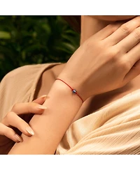 Super Guardian - Navy Enamel Evil Eye Red String Bracelet