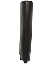 Madden Girl Evander Fold-Over Cuffed Knee High Wedge Dress Boots