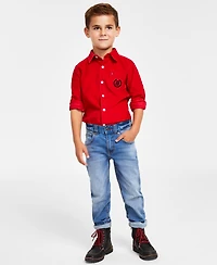 Tommy Hilfiger Toddler and Little Boys Regular-Fit Blue Stone Jeans