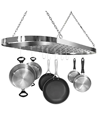 Sorbus Ceiling Mounted Pot Rack with Hooks