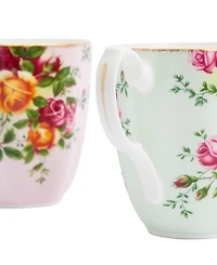 Royal Albert Old Country Roses Mug 13.5 Fluid oz, 4 Piece Set, Service for 4
