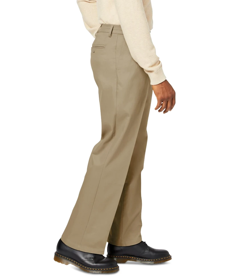 Dockers Men's Signature Relaxed Fit Pleated Iron Free Pants with Stain Defender