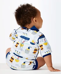 Splash About Baby Boys Happy Nappy Wetsuit with Swim Diaper