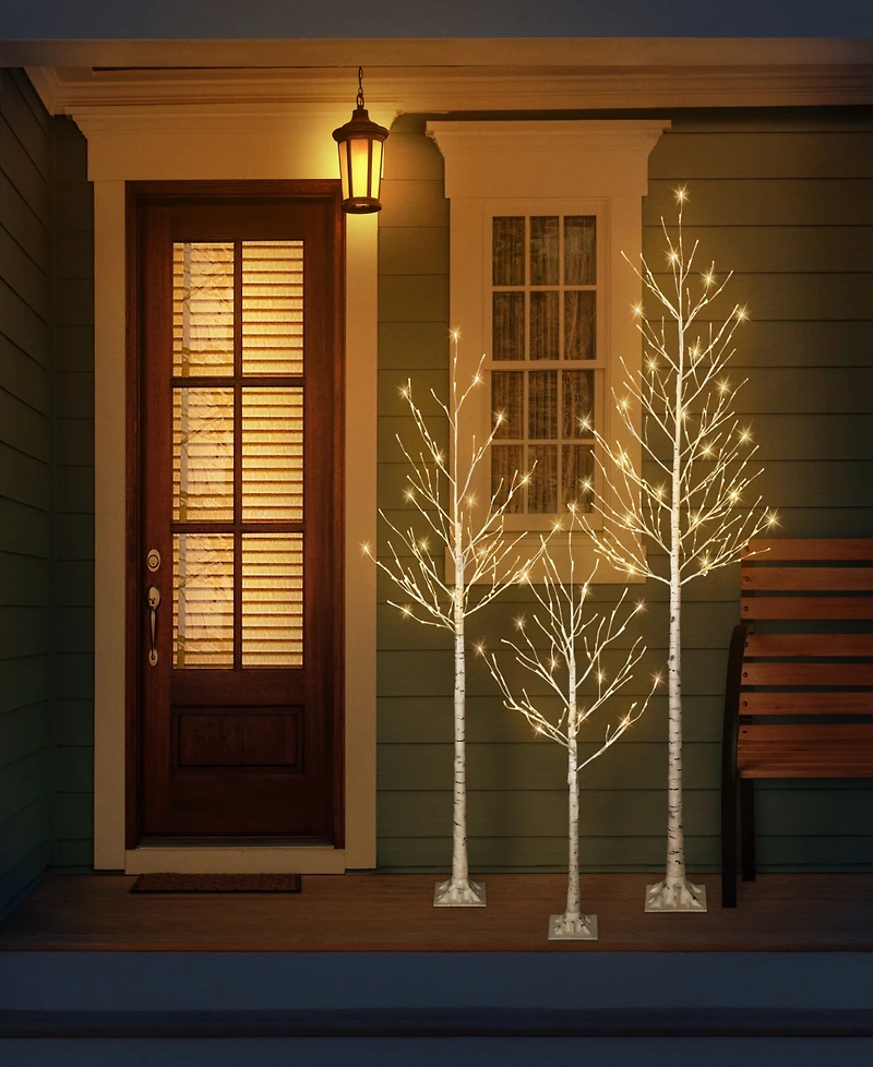 Puleo 6' Pre-Lit Artificial Twig Tree