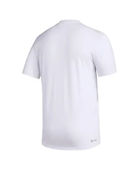 Men's adidas White Mississippi State Bulldogs Pregame Aeroready T-shirt
