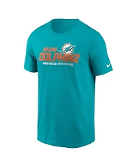 Men's Nike Aqua Miami Dolphins Local Essential T-shirt
