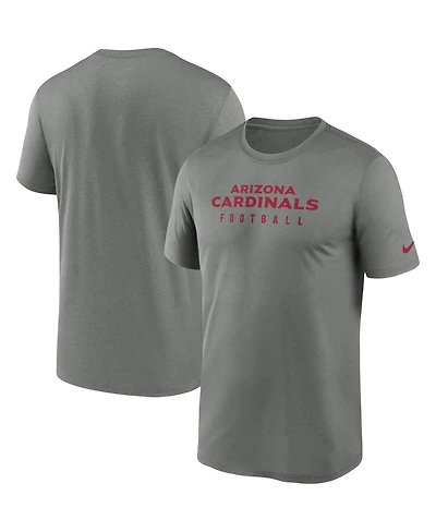 Men's Nike Heather Gray Arizona Cardinals Sideline Legend Performance T-shirt