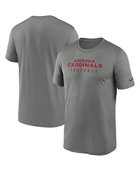 Men's Nike Heather Gray Arizona Cardinals Sideline Legend Performance T-shirt