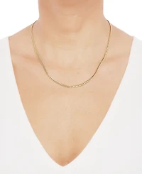 Lightweight Miami Cuban Link 18" Chain Necklace (3mm) in 14k Gold