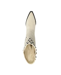 Arezzo Women's Everly High Block Leather Boots