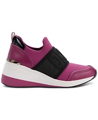 Dkny Women's Kamryn Slip-On Logo Wedge Sneakers