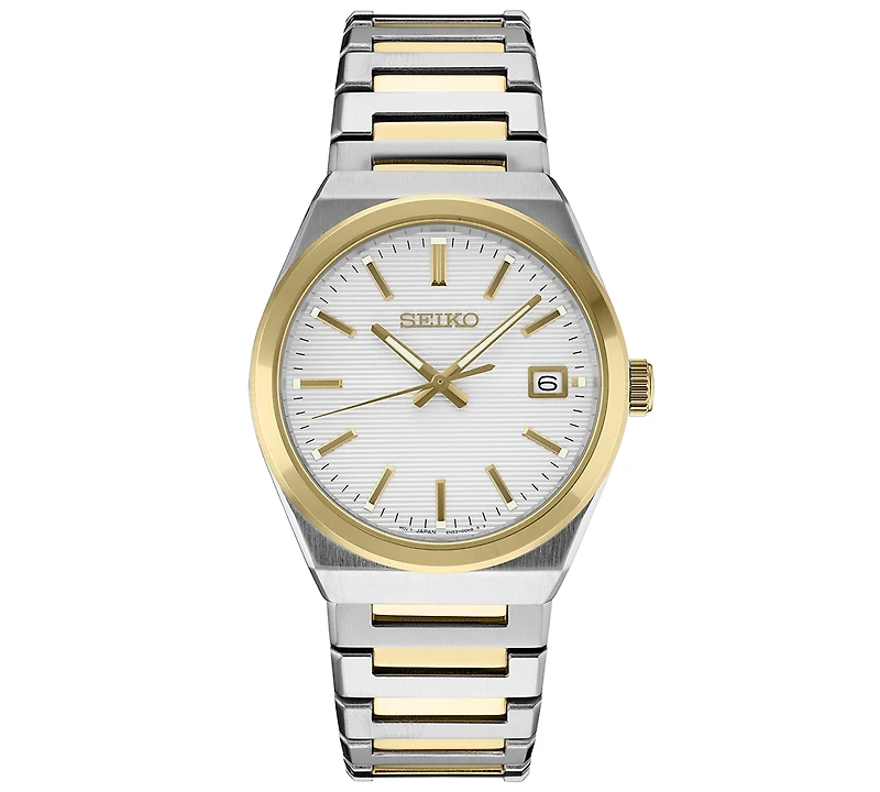 Seiko Men's Essentials Two-Tone Stainless Steel Bracelet Watch 39mm