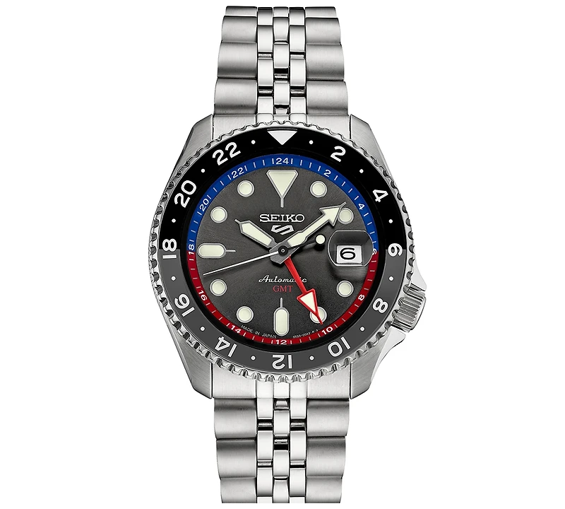 Seiko Men's Automatic 5 Sports Stainless Steel Bracelet Watch 43mm