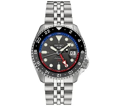 Seiko Men's Automatic 5 Sports Stainless Steel Bracelet Watch 43mm