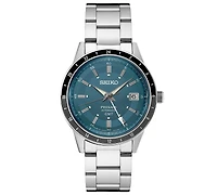 Seiko Men's Automatic Presage Gmt Stainless Steel Bracelet Watch 41mm
