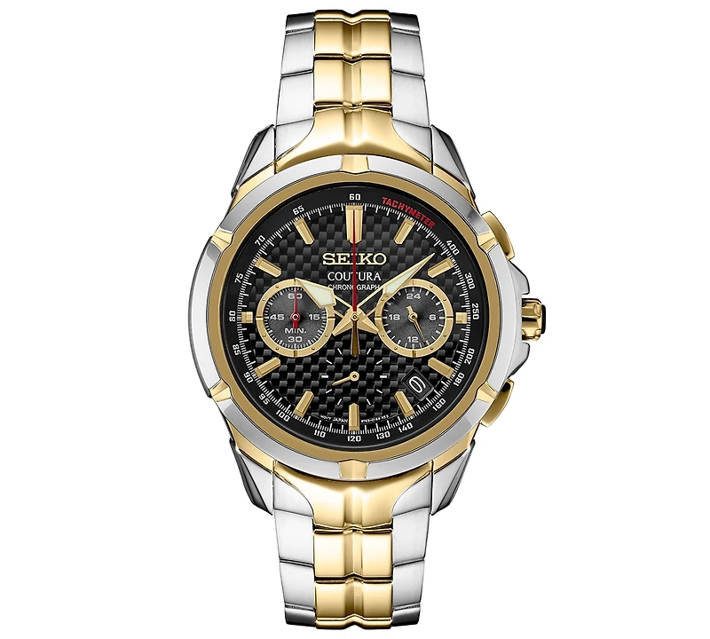 Seiko Men's Chronograph Coutura Two-Tone Stainless Steel Bracelet Watch 42mm