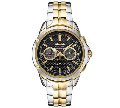 Seiko Men's Chronograph Coutura Two-Tone Stainless Steel Bracelet Watch 42mm
