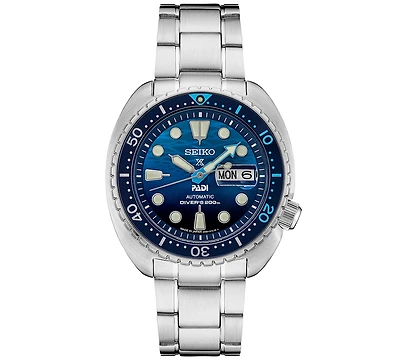 Seiko Men's Automatic Prospex Padi Special Edition Stainless Steel Bracelet Watch 45mm