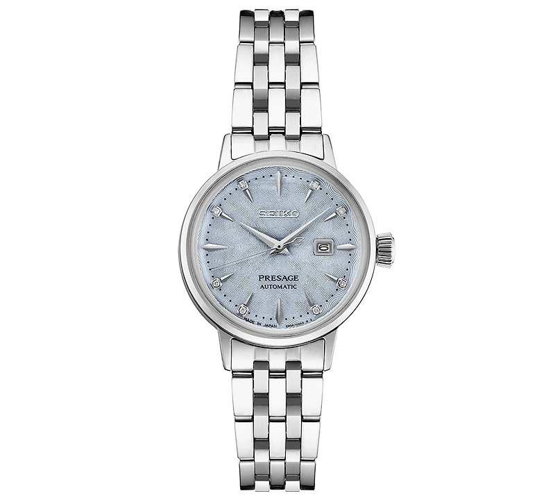 Seiko Women's Automatic Presage Diamond (1/10 ct. t.w.) Stainless Steel Bracelet Watch 30mm