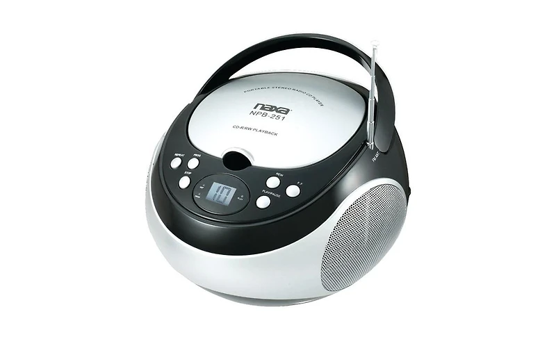 Portable Cd Player with Am/Fm Stereo Radio - Black