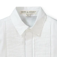 Hope & Henry Boys' Tuxedo Button Down Shirt, Infant