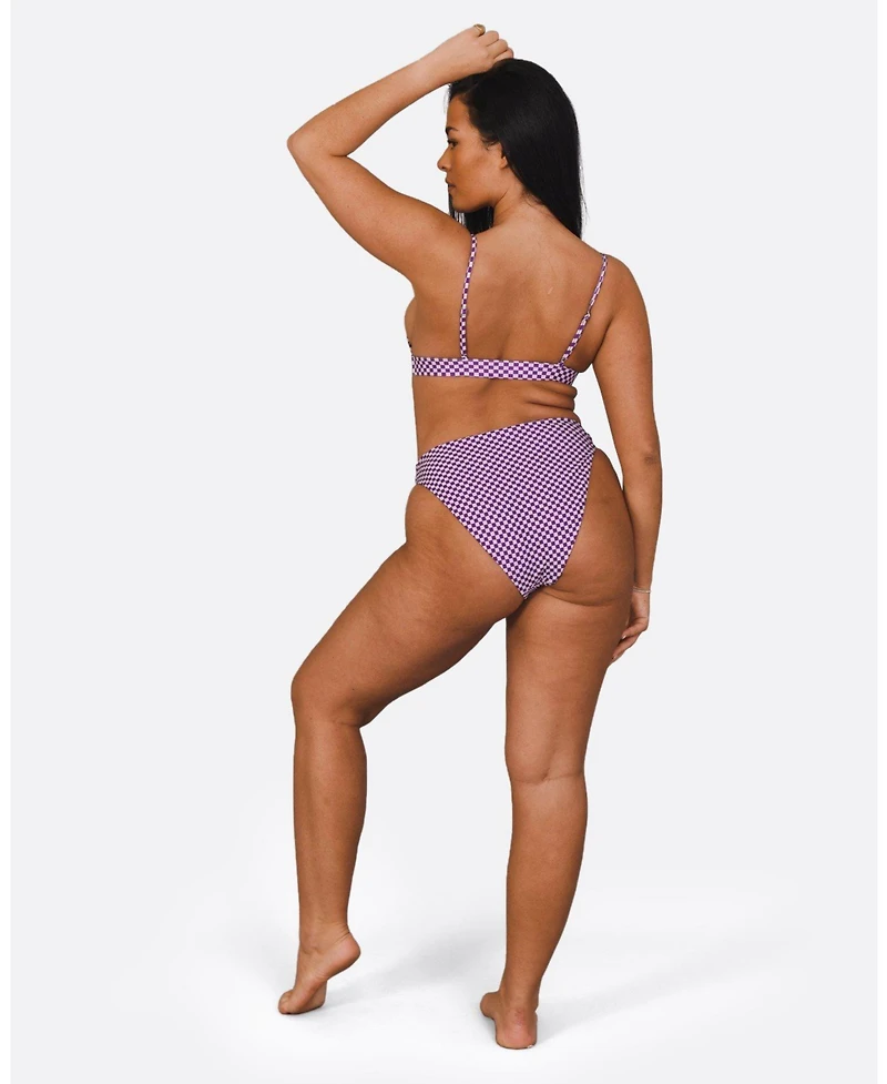 Oosc Women's Checkmate Boost 'Em Up Bikini Top