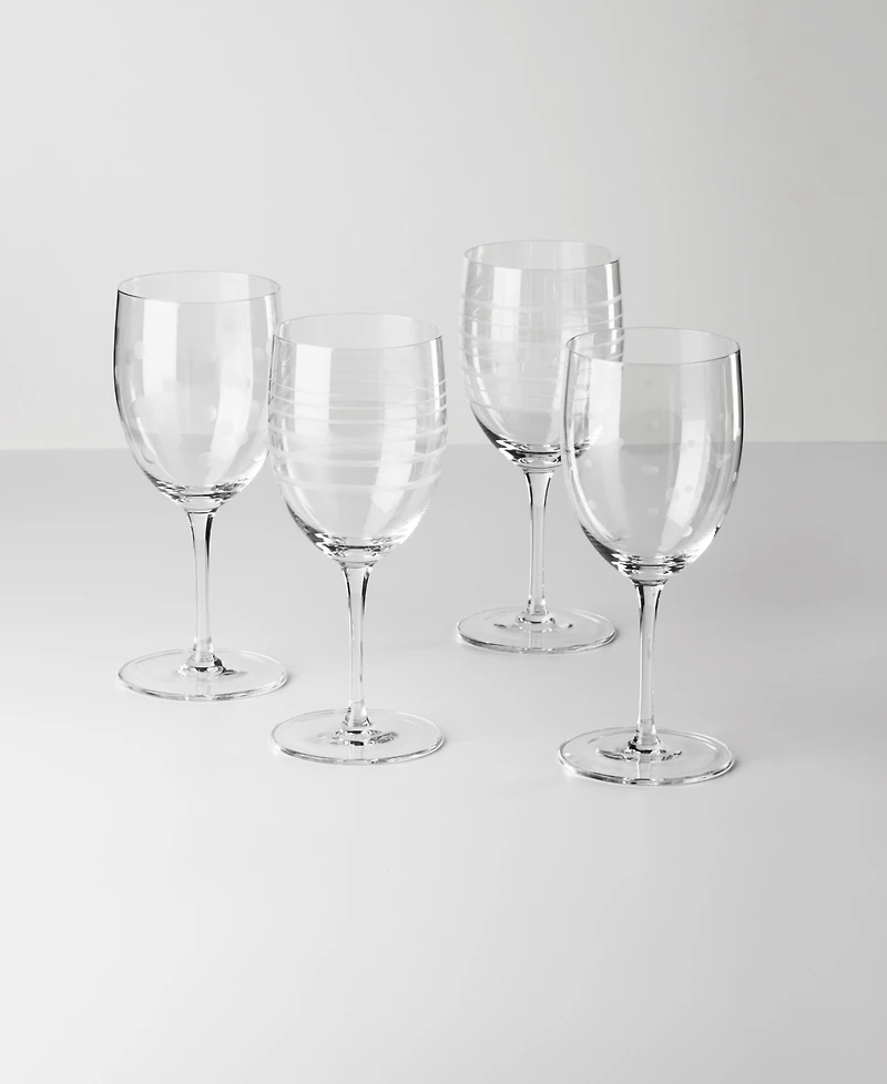 Oneida Mingle Wine Glasses, Set of 4