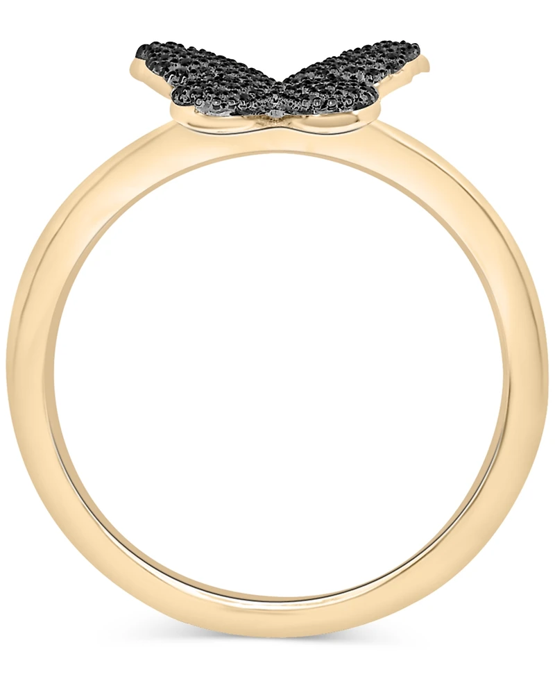 Wrapped Diamond Butterfly Ring (1/6 ct. t.w.) 14k Gold, Created for Macy's (Also Available Black Diamond)