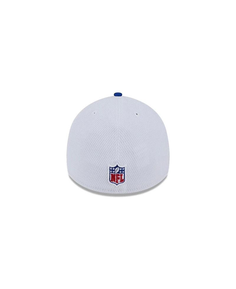 Men's New Era White, Royal York Giants 2023 Nfl Sideline 39THIRTY Flex Hat