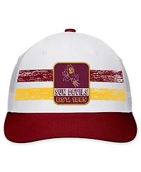 Men's Top of the World White, Maroon Arizona State Sun Devils Retro Fade Snapback Hat