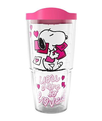 Tervis Peanuts - Snoopy - You Are So Loved Made in Usa Double Walled Insulated Tumbler Travel Cup Keeps Drinks Cold & Hot, 24oz, Classic