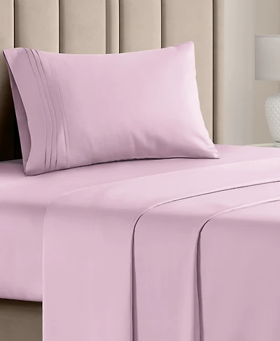 3 Piece Deep Pocket Microfiber (Muted, Vibrant, Heathered) Sheet Set - Twin