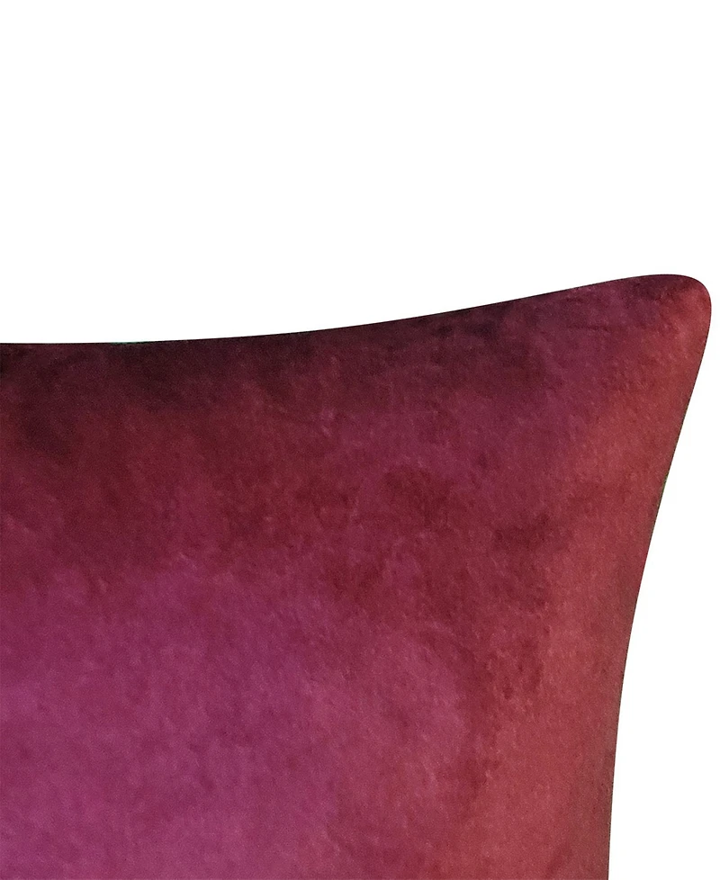 Edie@Home Snowflakes Velvet Foil Print Holiday Decorative Pillow, 18" x 18"