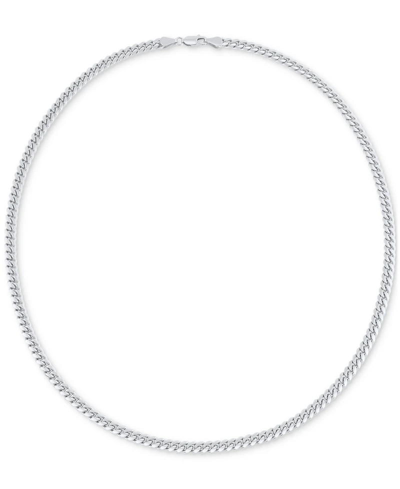 Cuban Link 22" Chain Necklace in Sterling Silver