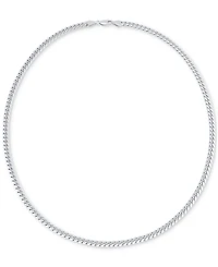 Cuban Link 22" Chain Necklace in Sterling Silver